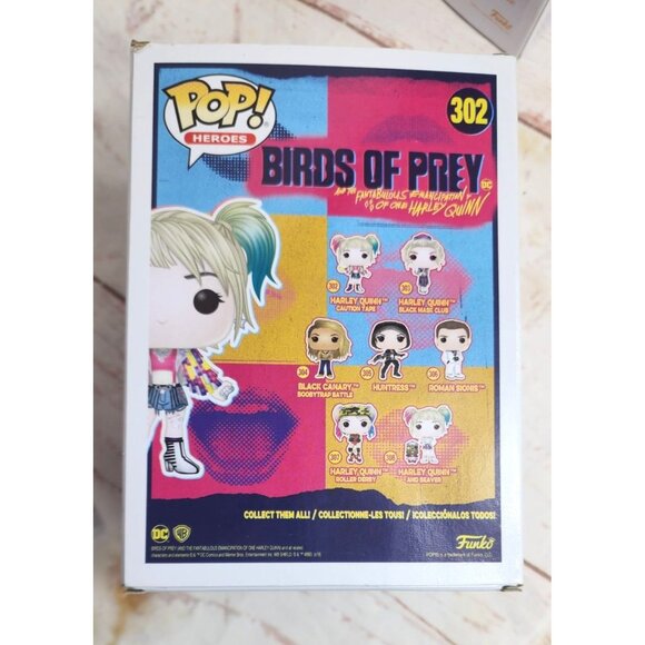 Pop Heroes Birds of Prey 302 Harley Quinn Caution Tape Vinyl Figure Funko Pop - Picture 4 of 16